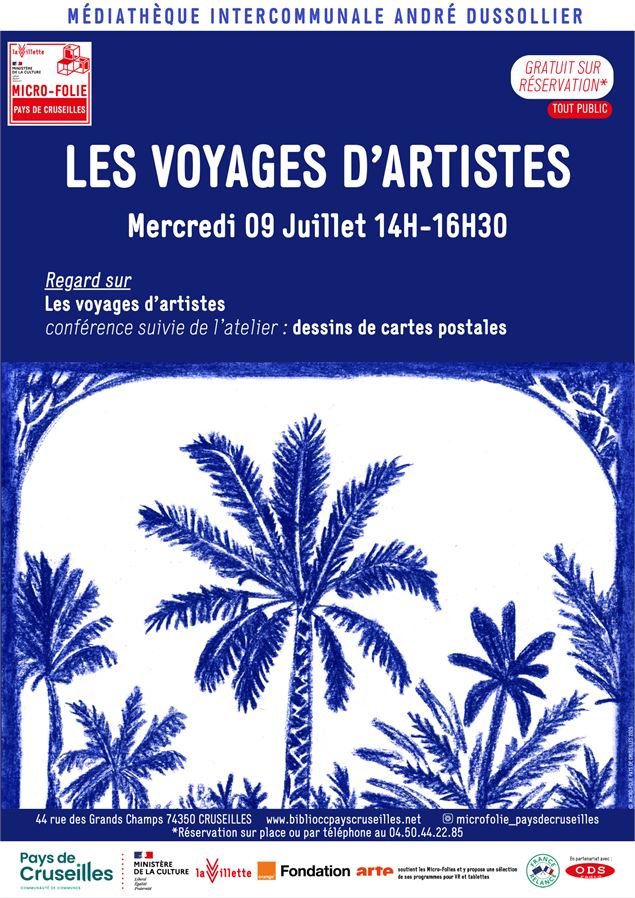Regard sur : Les voyages d'artistes_Cruseilles - © Micro-Folie Pays de Cruseilles 2025