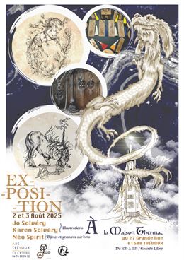 Exposition Illustrations, Bijoux et gravures sur bois - Jo et Karen Solvéry et Néo Spirit