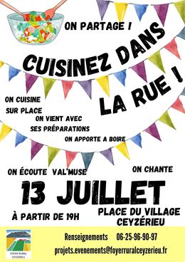 "Cuisinez dans la rue" et Jam-Session avec Val'Muse_Ceyzérieu - Foyer rural de Ceyzérieu