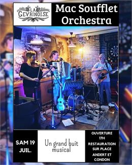 Concert "Mac Soufflet Orchestra" à la Gevrinoise_Andert-et-Condon - La Gevrinoise