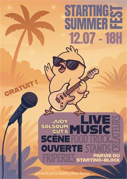 affiche spectacle - Starting Block