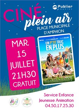 Ciné plein air : Un p'tit truc en plus à Publier - Mairie de Publier - SEJA