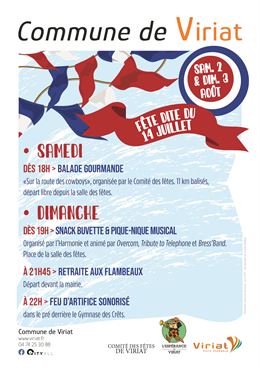 Fête dite du 14 juillet - Mairie de Viriat