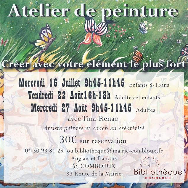 Atelier de Peinture combloux - Tina-Renae