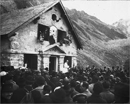 Cabane Mont Fort en 1925 - Oscar Nicollier (Fonds privé de la Famille Besse)