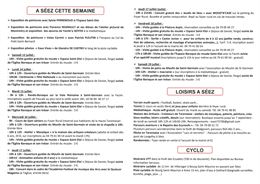 Programme semaine - Mairie de Séez