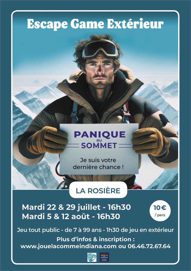Escape Game Extérieur – Thème : Panique au sommet_La Rosière - Montvalezan