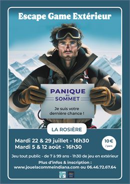 Escape Game Extérieur – Thème : Panique au sommet_La Rosière - Montvalezan