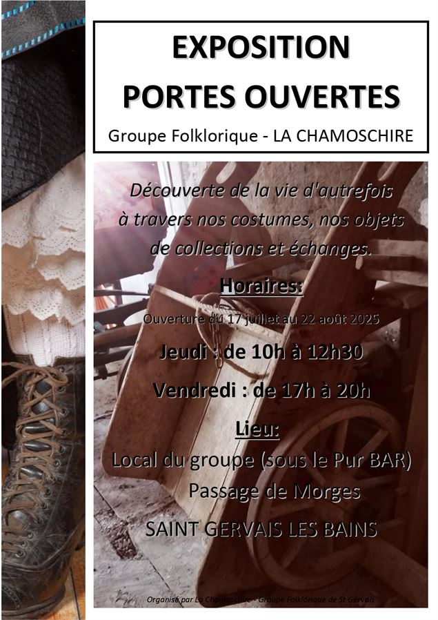 Affiche Exposition - Groupe Folklorique La Chamoschire_Saint-Gervais-les-Bains - La Chamoschire