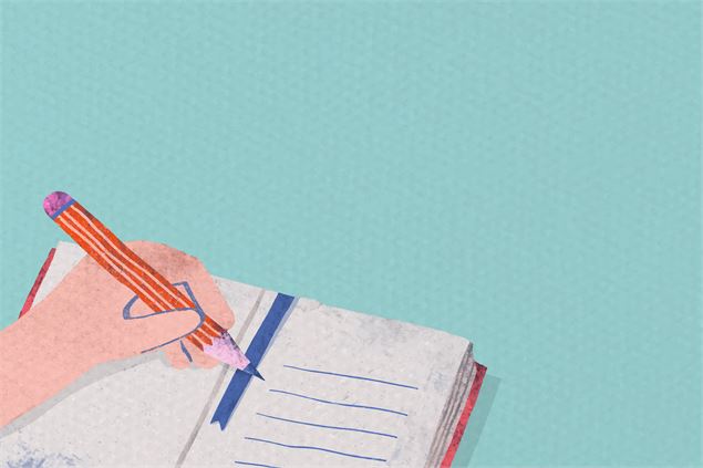 Dessin de cahier d'écriture - Freepik