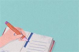 Dessin de cahier d'écriture - Freepik