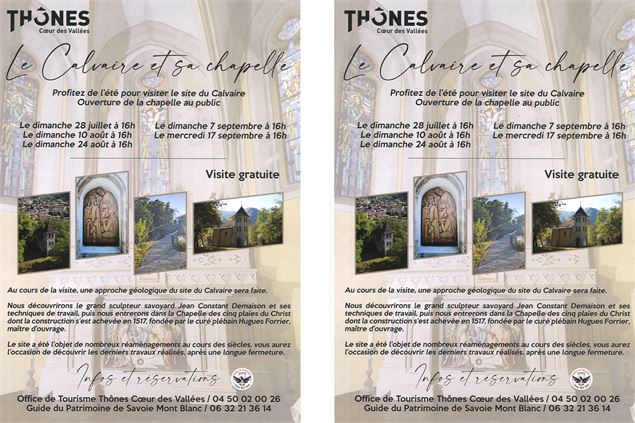 Visite du site du Calvaire_Thônes - Mairie de Thônes
