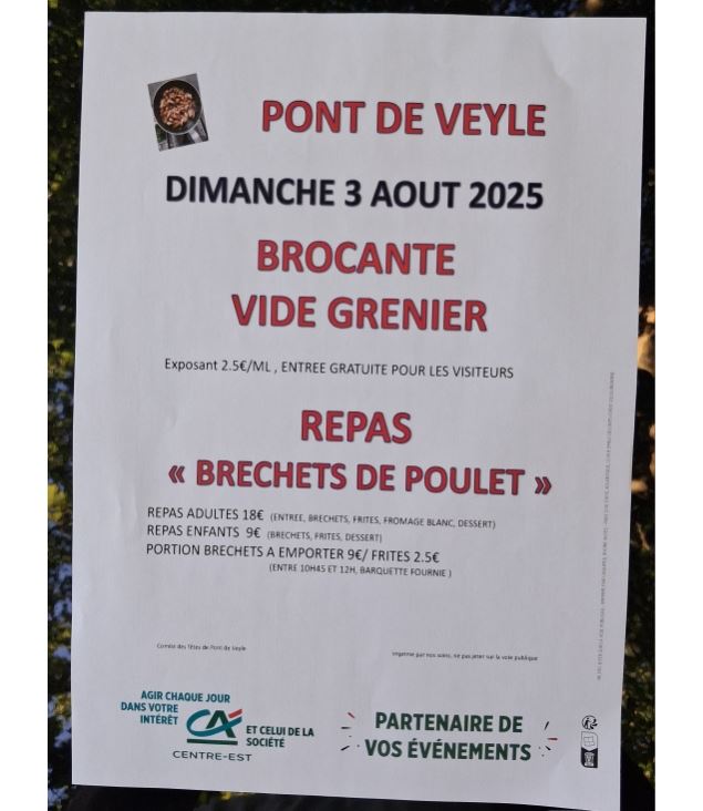 AFF BROCANTE BRECHETS 2025 - Comité des fêtes PDV