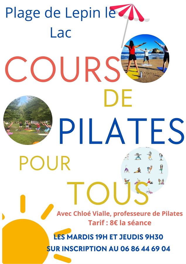 Pilates et gym douce sur la plage_Lépin-le-Lac