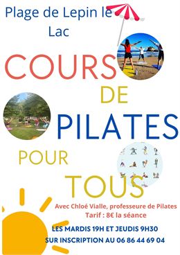 Pilates et gym douce sur la plage_Lépin-le-Lac