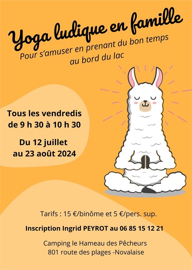 Yoga ludique en famille - canva