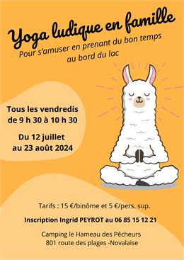 Yoga ludique en famille - canva