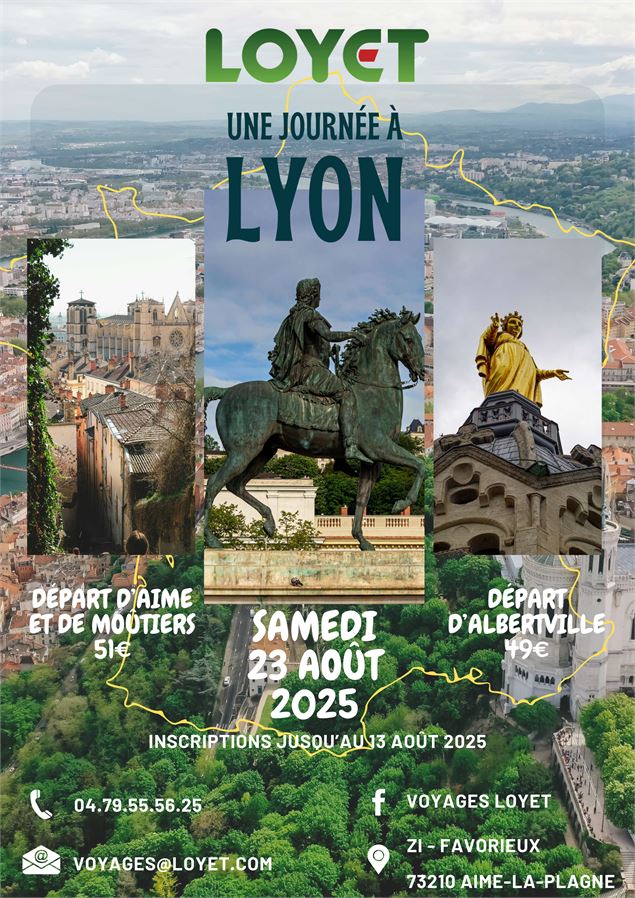 Les voyages Loyet vous proposent : une journée à Lyon_Albertville