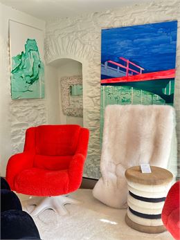 Exposition de peinture "Un été à la montagne" Boutique Norki_Megève - Cassandre Albert