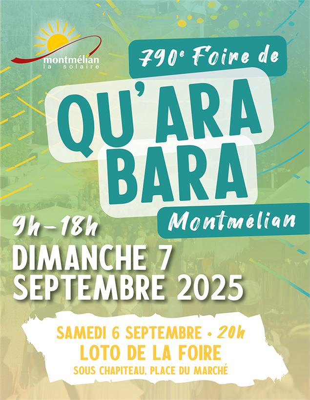 790e édition de la Foire de Qu'Ara Bara_Montmélian - Ville de Montmélian