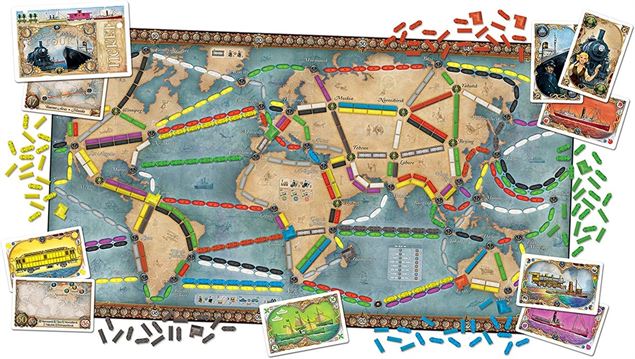 Plateau jeu Les Aventuriers du Rail - Cultura