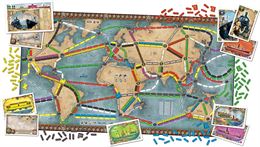 Plateau jeu Les Aventuriers du Rail - Cultura