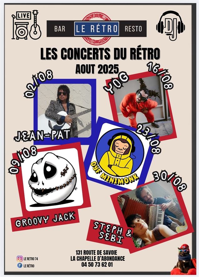 Les événements du Rétro - Août 2025 - Le Rétro