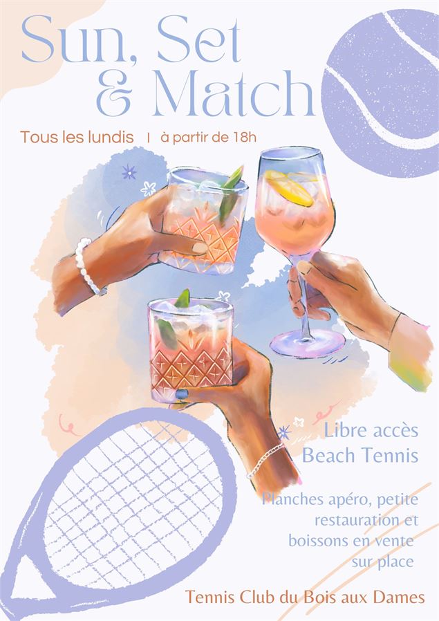 Affiche de l'événement - tennis club