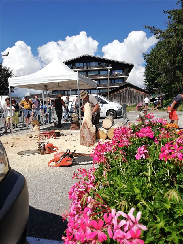sculture en bois - Office de tourisme de Crest-Voland Cohennoz