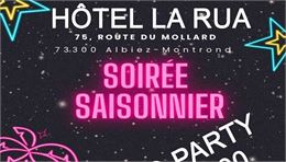 Extrait affiche Soirée Saisonnier 2025 - Hôtel La Rua