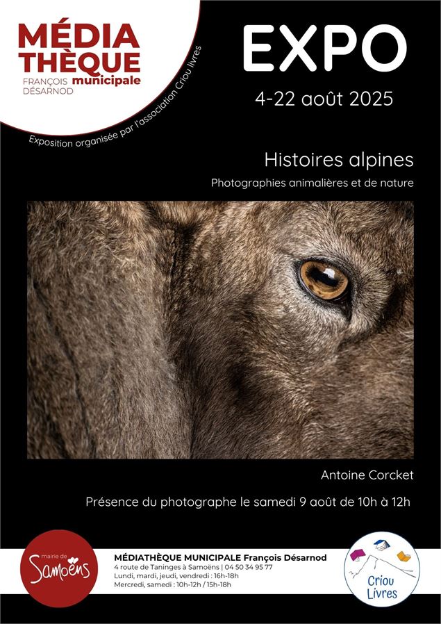 affiche expo MED août 2025 - Mairie de Samoëns