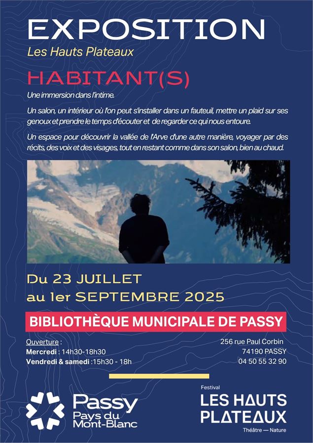 Exposition Habitant(s) par Les Hauts Plateaux, à la bibliothèque de Passy - Les Hauts Plateaux