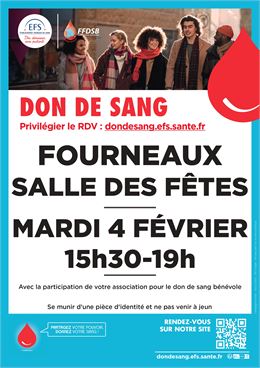 Affiche EFS pour don du sang - EFS