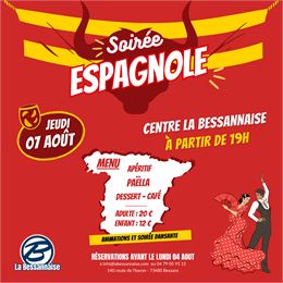 Affiche de la soirée - La Bessannaise