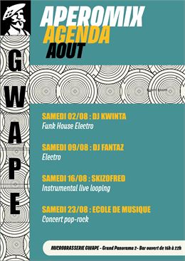 affiche apéro mix gwape - Microbrasserie - gwape
