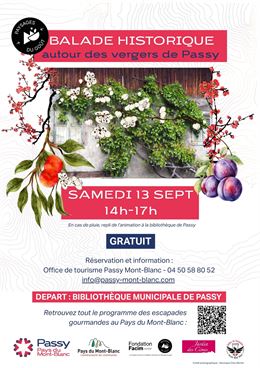 Balade historique autour des vergers de Passy_Passy - mairie passy