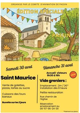 Fête du four et vide grenier à Passin - Comité d'animation de Passin
