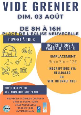 Vide grenier à Neuvecelle - NLC