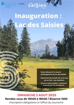 Inauguration du lac des Saisies - fête de la Myrtille_Les Saisies