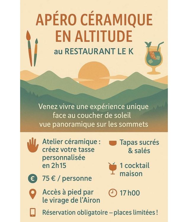 Apéro céramique en altitude_Les Carroz-d'Arâches