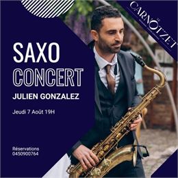 Julien Gonzalez - Saxophoniste en concert au Carnotzet_Les Carroz-d'Arâches