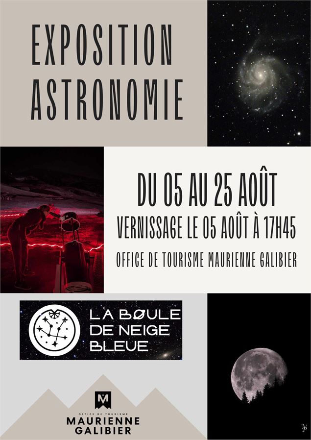 Exposition astronomie_Saint-Michel-de-Maurienne - photos : la boule de neige bleue