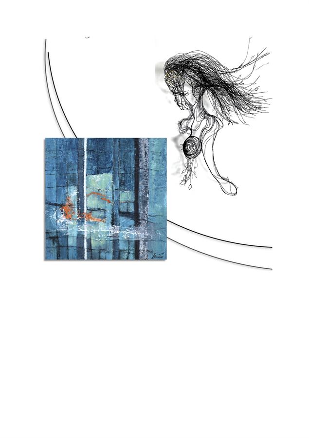 Affiche Véronique Bonnier et Fabienne Quenard expo 08_2025 - @veroniquebonnier @fabiennequenard