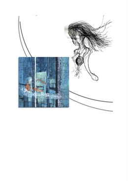Affiche Véronique Bonnier et Fabienne Quenard expo 08_2025 - @veroniquebonnier @fabiennequenard