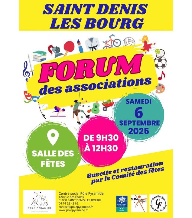 Affiche Forum des associations_Saint-Denis-lès-Bourg - ©Pôle Pyramide_St Denis lès Bourg