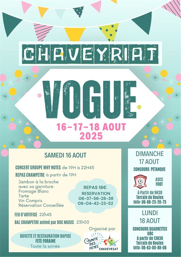 Vogue - comité des fêtes de Chaveyriat