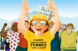 Départ Etape 8 du Tour de France Femmes avec Zwift - Directions de la communication Ville de Chambér
