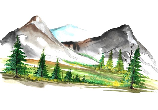 Stage d'aquarelles_Aime-la-Plagne - Image on freepik by Harryarts