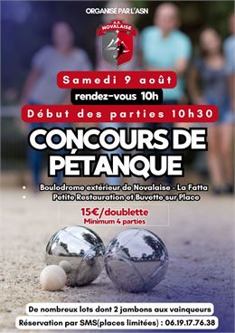 Affiche concours pétanque - ASN
