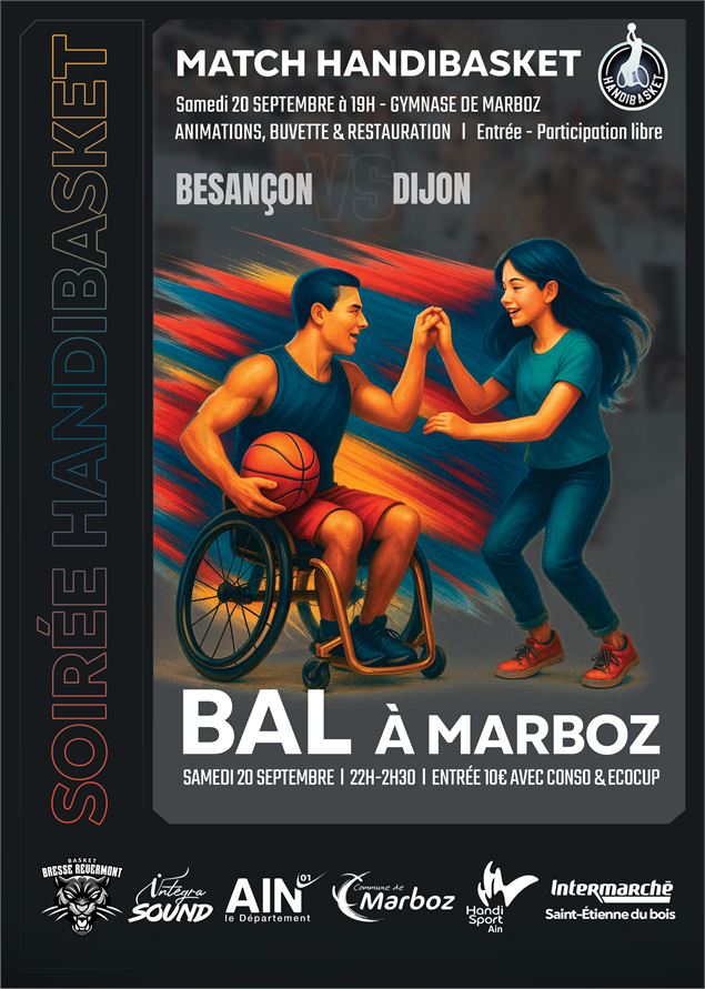 Match de basket fauteuil : JDA Dijon vs Besançon - Basket Bresse Revermont